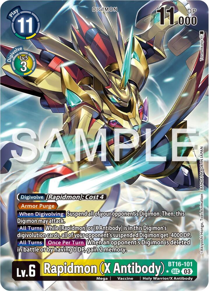 Rapidmon (X Antibody) (Alternate Art) card image