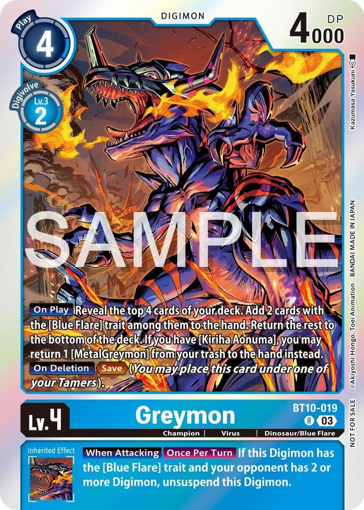 Greymon - BT10-019 (Official Tournament Vol.13 Winner Pack) card image