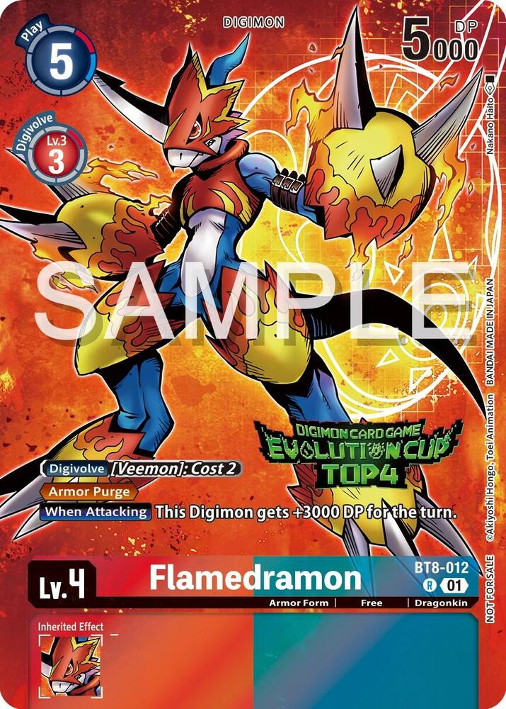 Flamedramon - BT8-012 (2024 Evolution Cup Top 4) card image