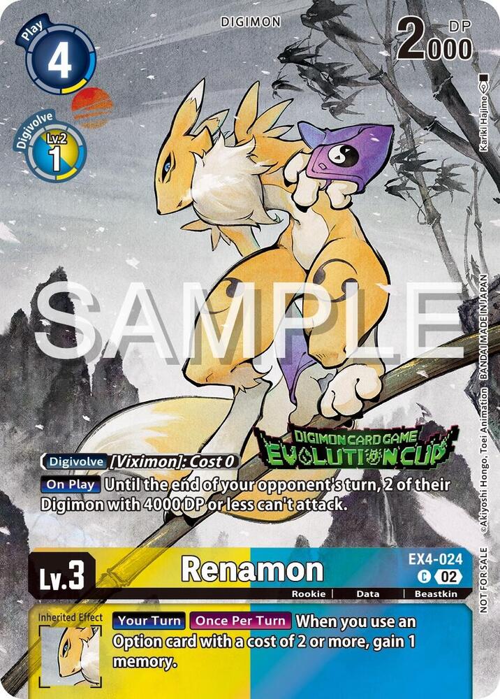 Renamon - EX4-024 (2024 Evolution Cup) card image