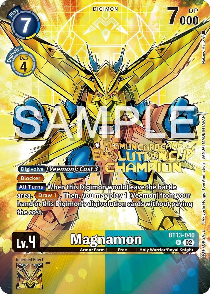 Magnamon - BT13-040 (2024 Evolution Cup Champion) card image