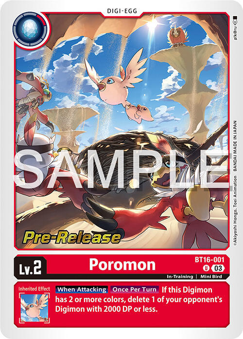 Poromon card image