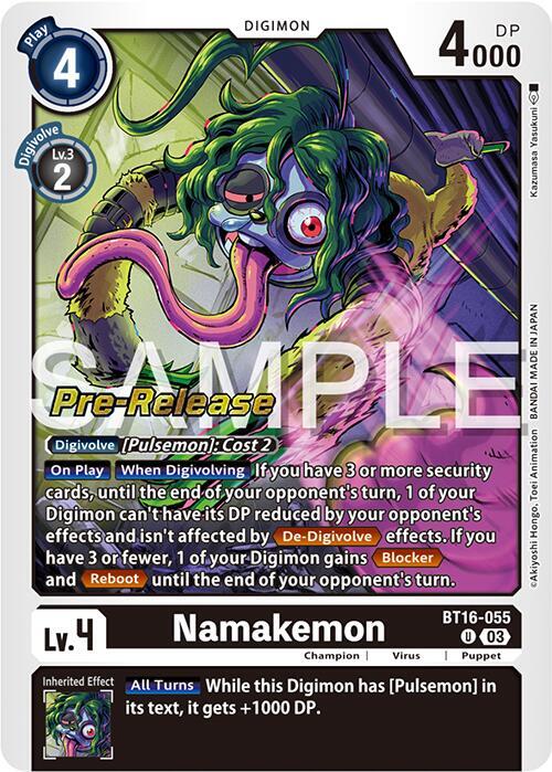 Namakemon card image