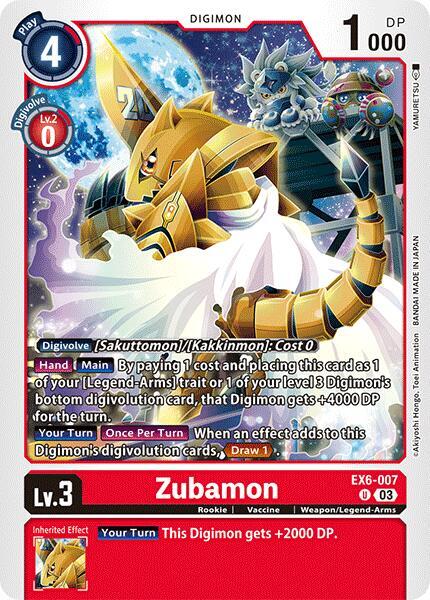 Zubamon card image