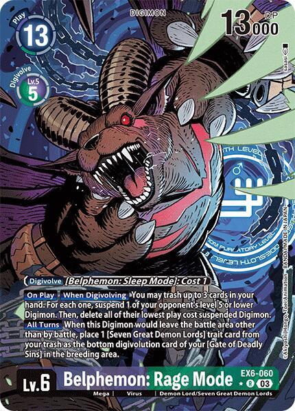 Belphemon: Rage Mode (Alternate Art) card image