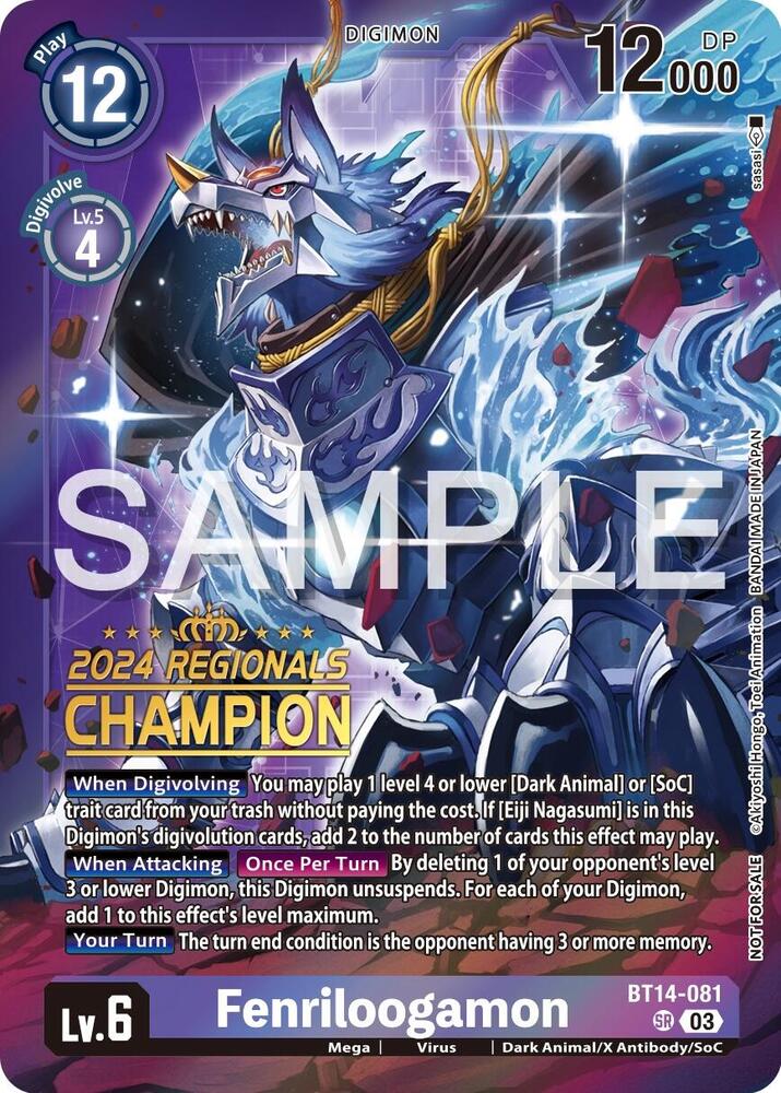 Fenriloogamon (2024 Regionals Champion) card image