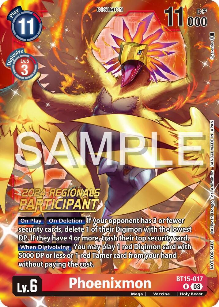 Phoenixmon (2024 Regionals Participant) card image
