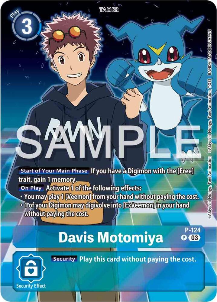 Davis Motomiya - P-124 (Digimon Adventure 02: The Beginning Set) card image