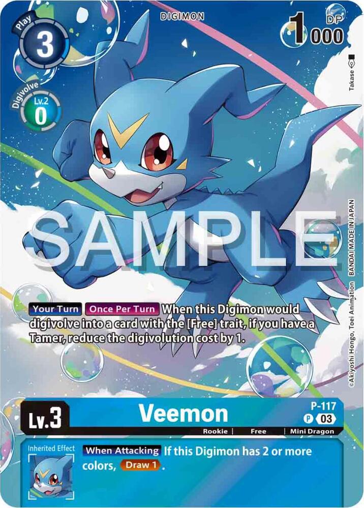 Veemon - P-117 (Digimon Adventure 02: The Beginning Set) card image