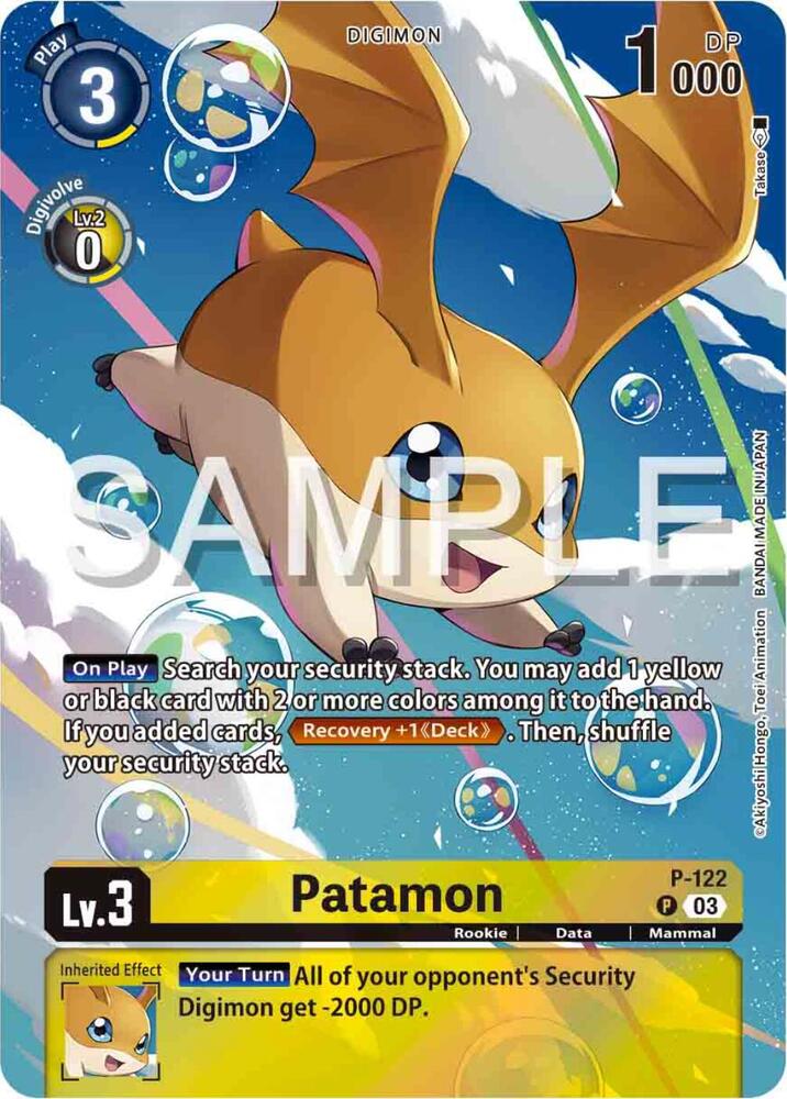Patamon - P-122 (Digimon Adventure 02: The Beginning Set) card image