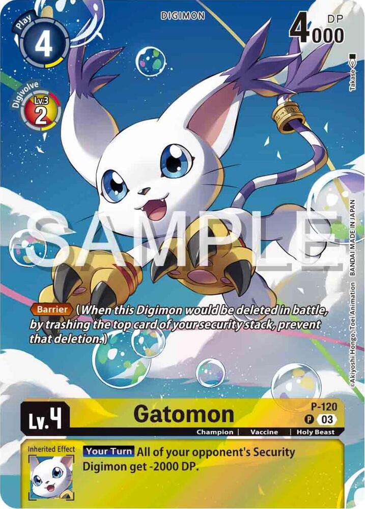 Gatomon - P-120 (Digimon Adventure 02: The Beginning Set) card image