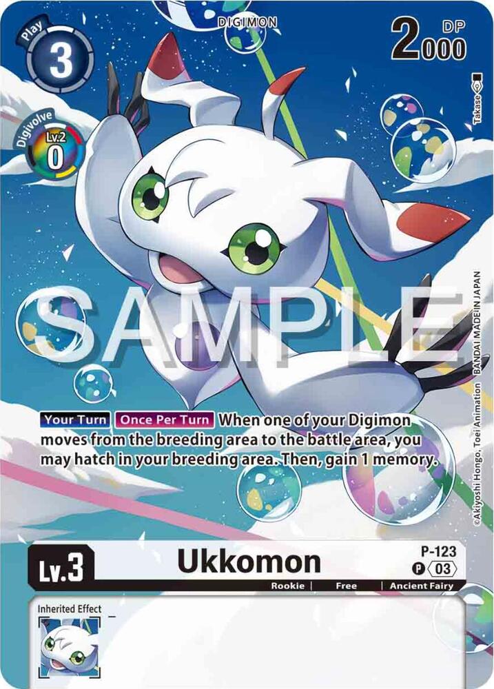 Ukkomon - P-123 (Digimon Adventure 02: The Beginning Set) card image