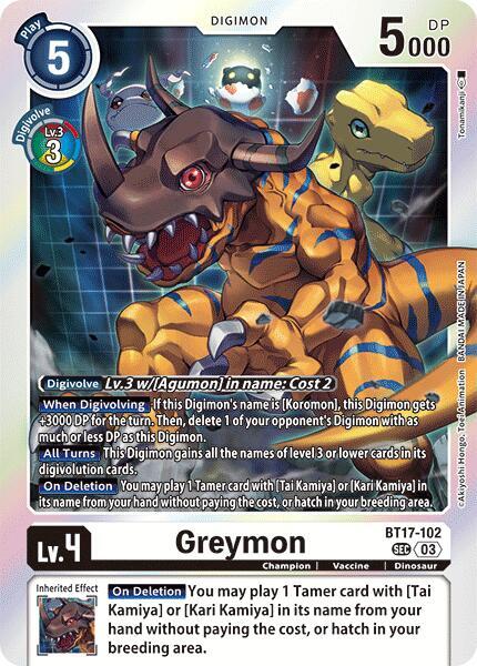 Greymon card image