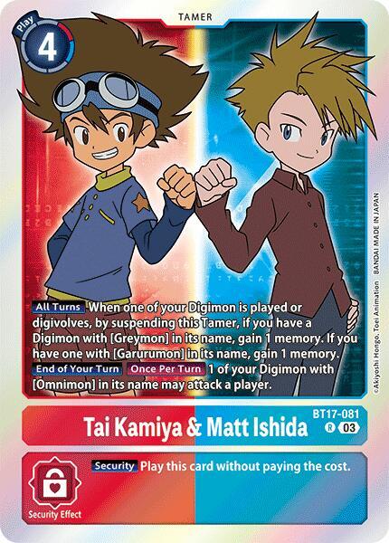 Tai Kamiya & Matt Ishida card image