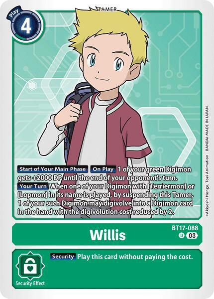 Willis card image
