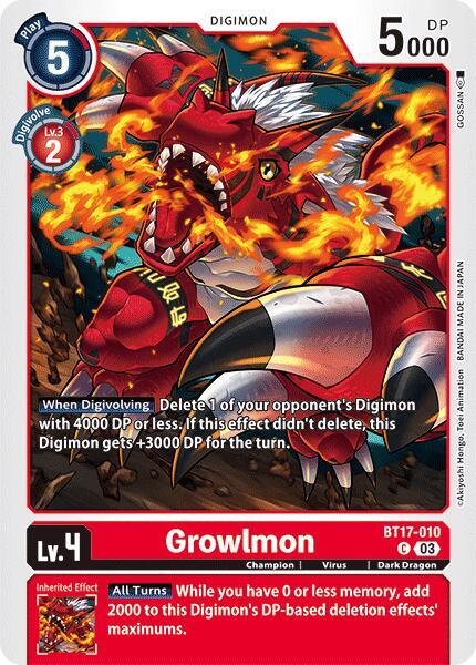 Growlmon card image