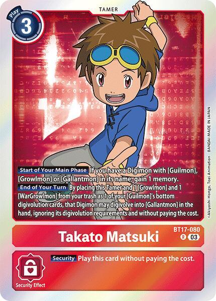 Takato Matsuki card image