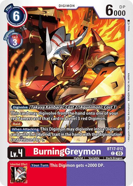 BurningGreymon card image