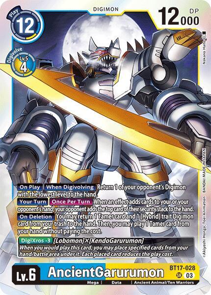 AncientGarurumon card image
