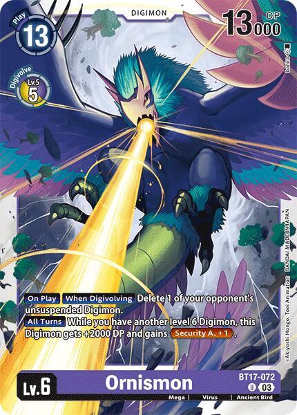 Ornismon card image