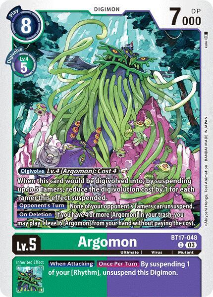 Argomon - BT17-048 card image