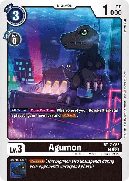Agumon - BT17-052 card image
