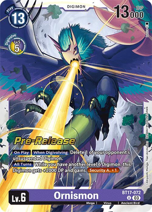 Ornismon card image