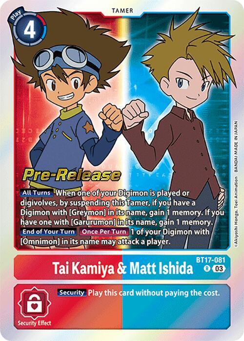 Tai Kamiya & Matt Ishida card image