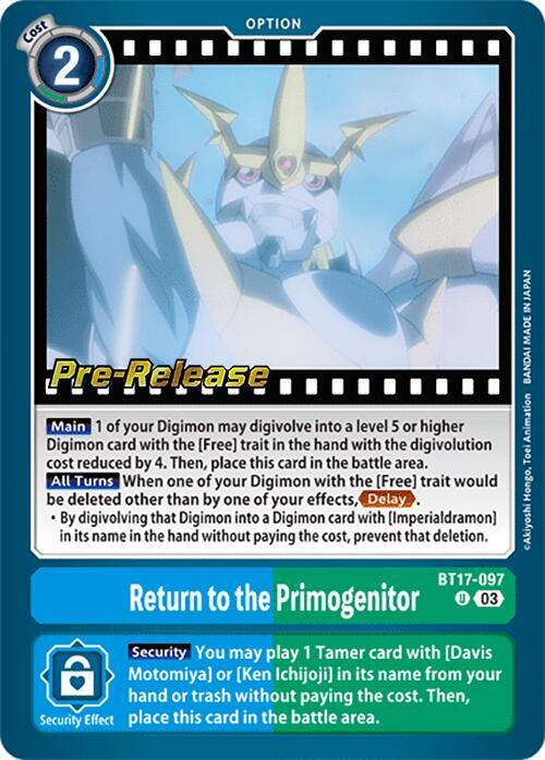 Return to the Primogenitor card image
