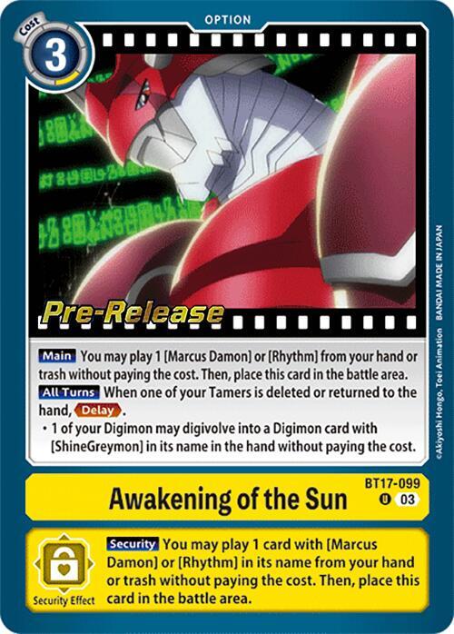 Awakening of the Sun card image