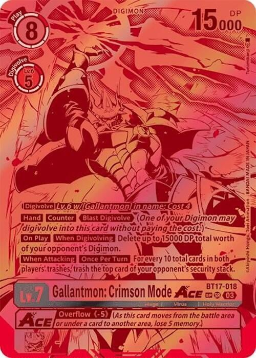 Gallantmon: Crimson Mode ACE (Textured) card image
