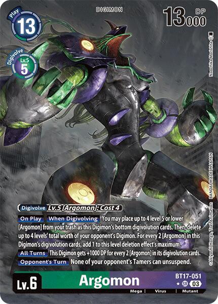 Argomon - BT17-051 (Alternate Art) card image