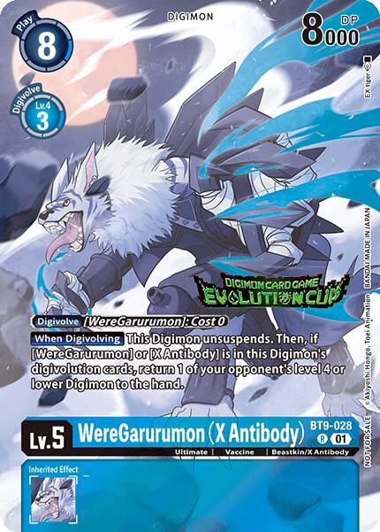 WereGarurumon (X Antibody) (August 2024 Evolution Cup Participant) card image