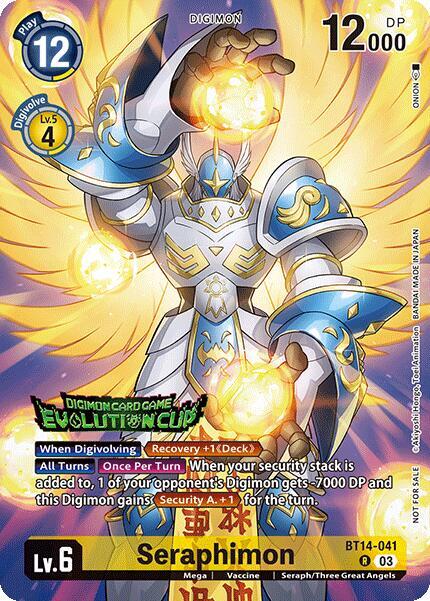 Seraphimon (August 2024 Evolution Cup Participant) card image