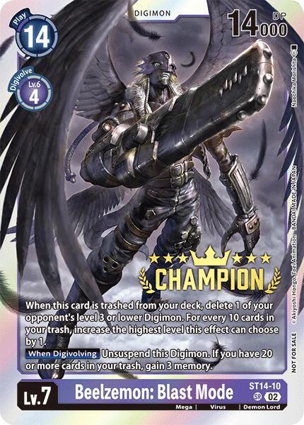 Beelzemon: Blast Mode (Digimon 3-On-3 Champion) card image