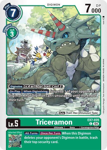 Triceramon card image