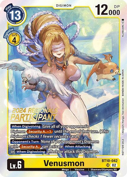 Venusmon (2024 Regionals Participant) card image