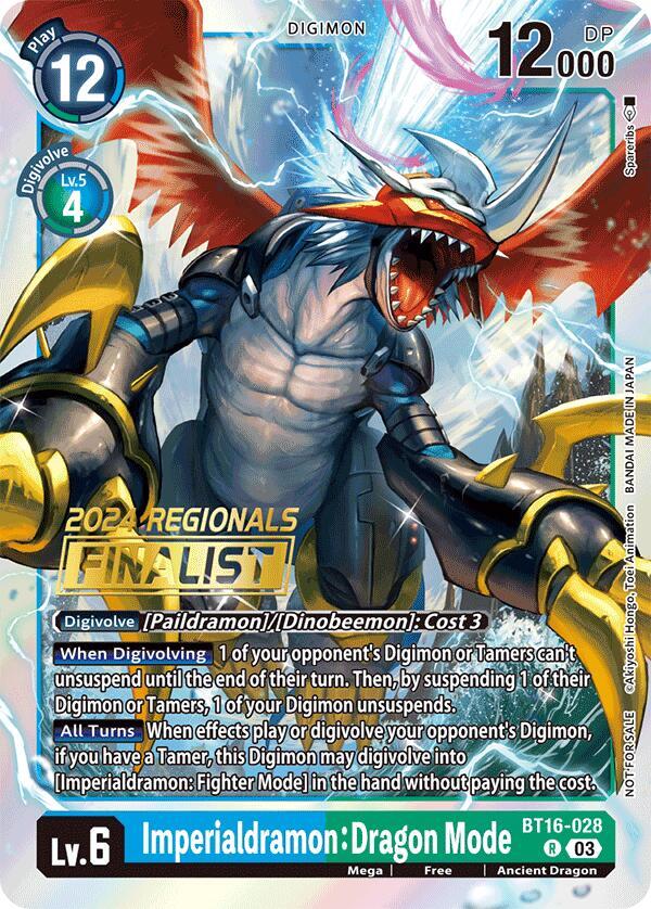 Imperialdramon: Dragon Mode (2024 Regionals Finalist) card image