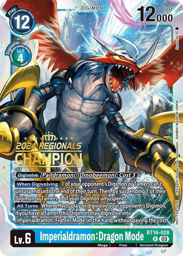 Imperialdramon: Dragon Mode (2024 Regionals Champion) card image