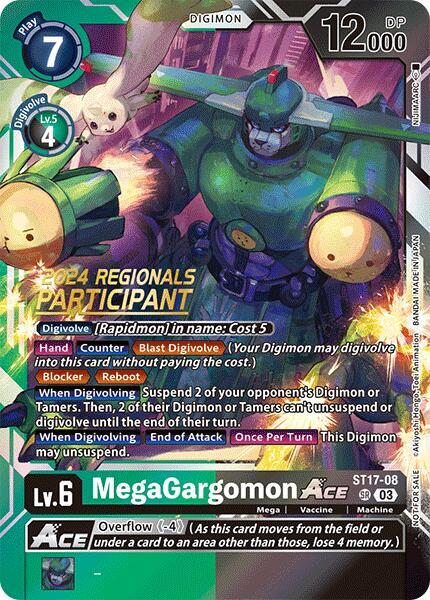 MegaGargomon ACE (2024 Regionals Participant) card image