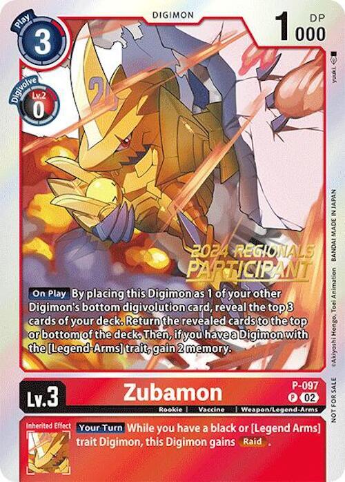 Zubamon - P-097 (2024 Regionals Participant) card image