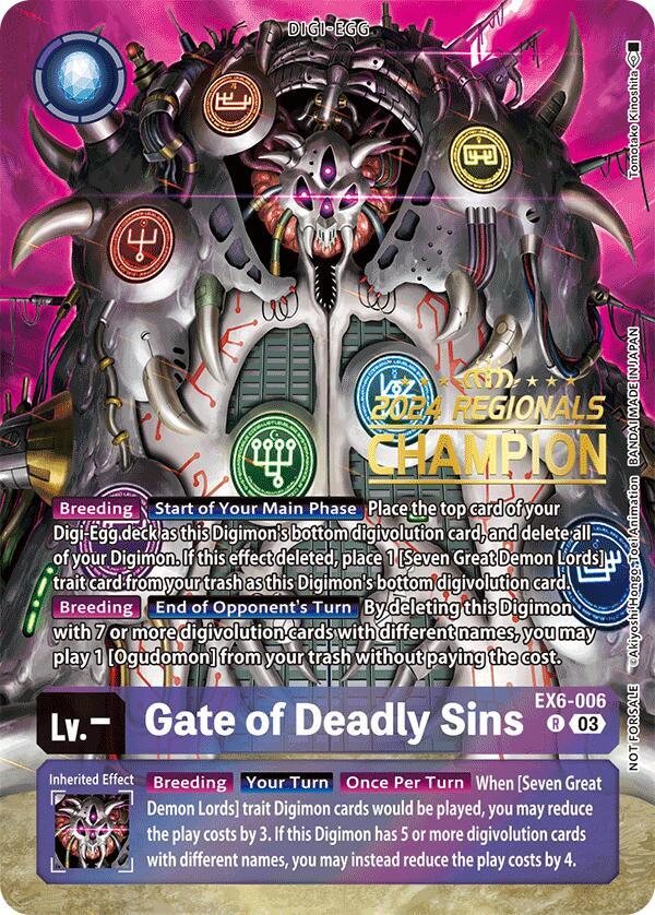 Gate of Deadly Sins (2024 Regionals Champion) card image