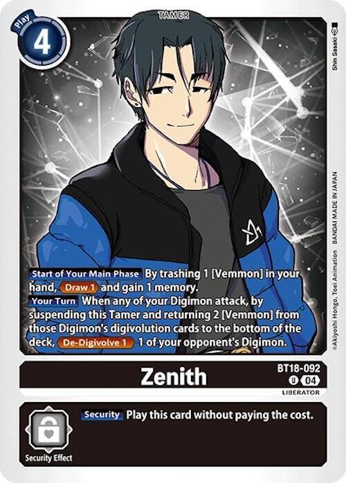 Zenith card image