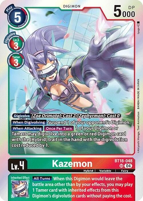 Kazemon card image