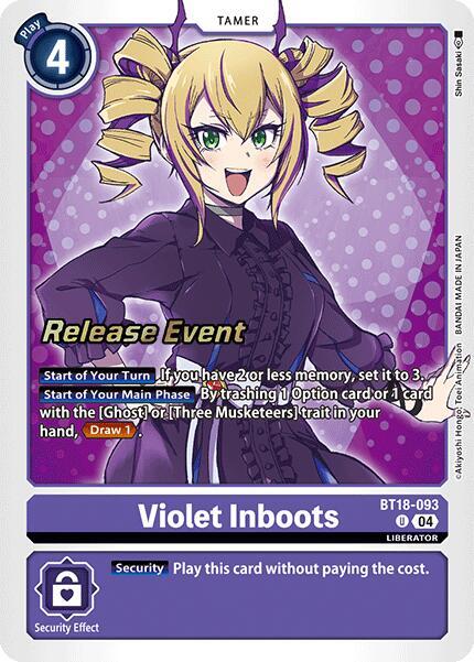Violet Inboots - BT18-093 card image