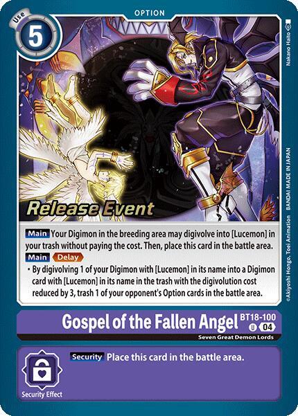 Gospel of the Fallen Angel card image
