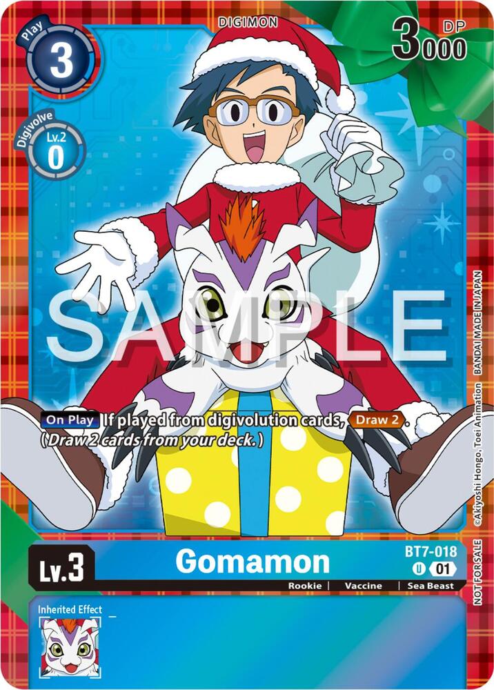 Gomamon (Winter Holiday Event 2024) card image