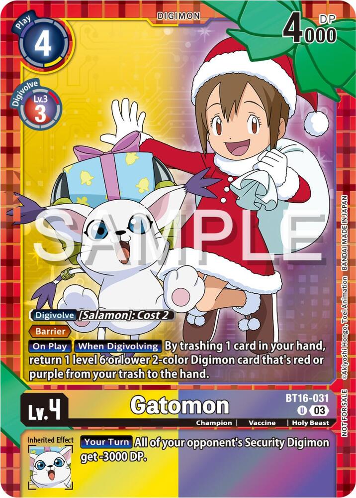 Gatomon (Winter Holiday Event 2024) card image