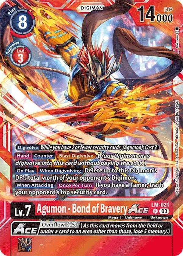 Agumon - Bond of Bravery ACE card image