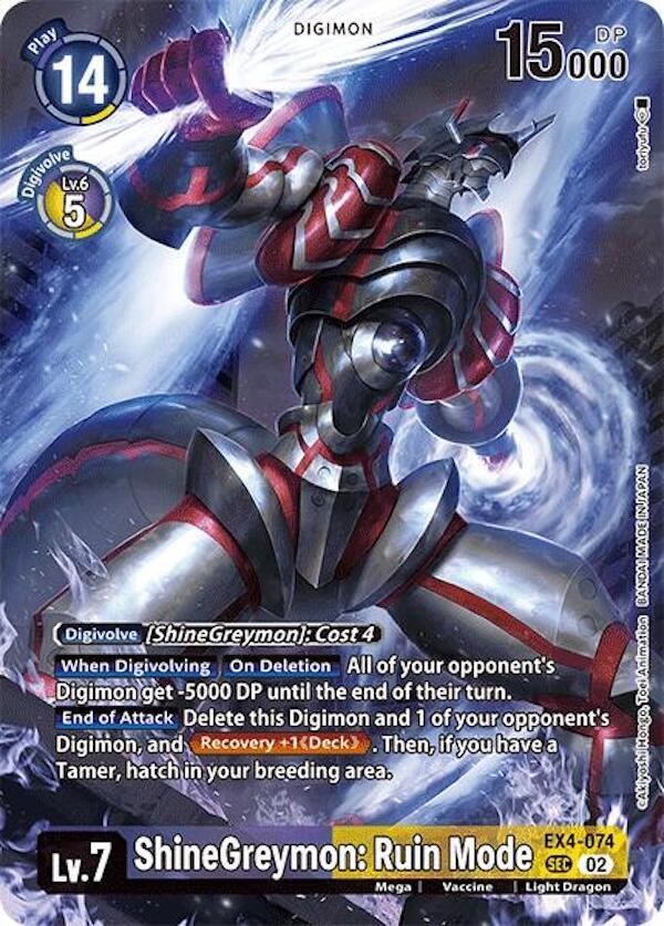 ShineGreymon: Ruin Mode (Alternate Art) card image